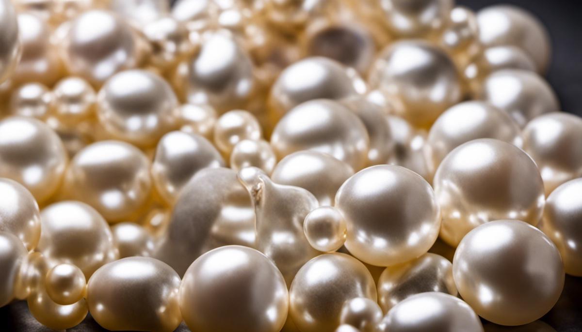 Image of pearls, symbolizing healing and tranquility